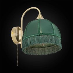 Citilux Базель CL407312 Бра с зелёным абажуром и выключателем