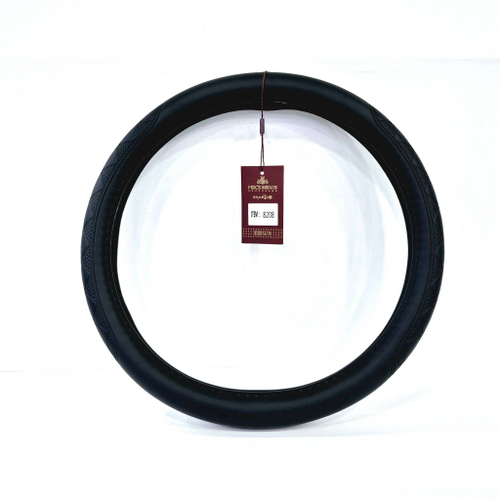 8208 / Оплетка на руль чёрная кожа+микрофибра, размер M ITEM# 8208, серия классик (1 шт.)