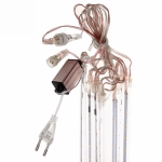 Гирлянда для улицы БАХРОМА ш2,0 м* в50 см 36 ламп LED «Тающая сосулька», Мультицвет (8 трубок)