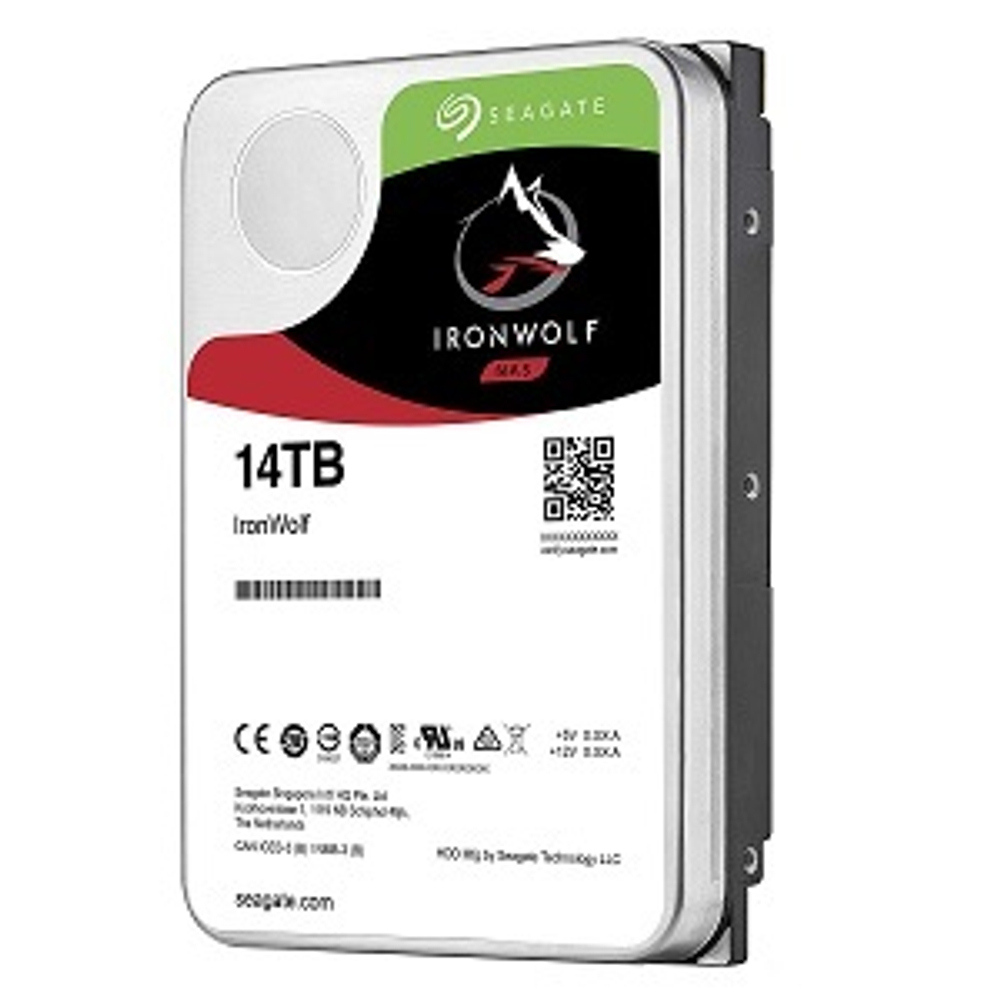 Жесткий диск HDD 14Tb Seagate, SATA-III, 256Mb, 7200rpm, Ironwolf (ST14000VN0008)