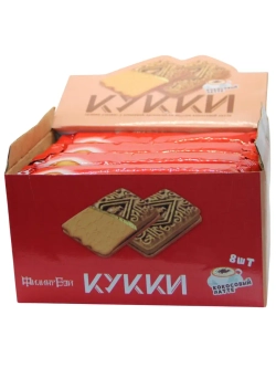 Печенье с кремовой начинкой Кокосовый Латте 100 г * 8 шт