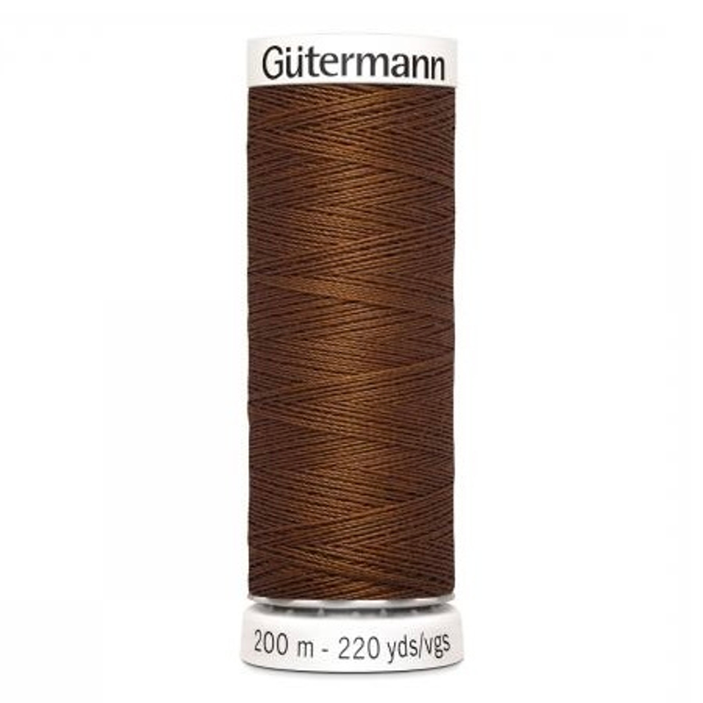 Нить Sew-All 200 м, Gutermann, 450 каштаново-коричневый