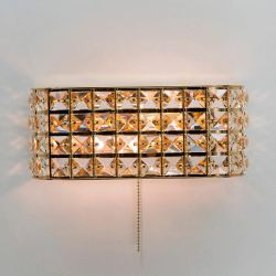 Citilux Портал CL324402 Бра хрустальное с выключателем Золото