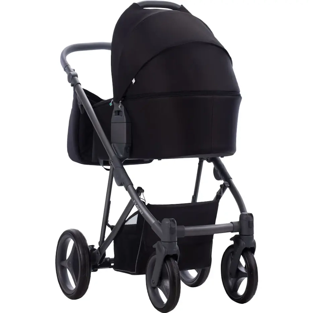 Коляска 2 в 1 Bebetto FLAVIO 10 (черный) серая рама