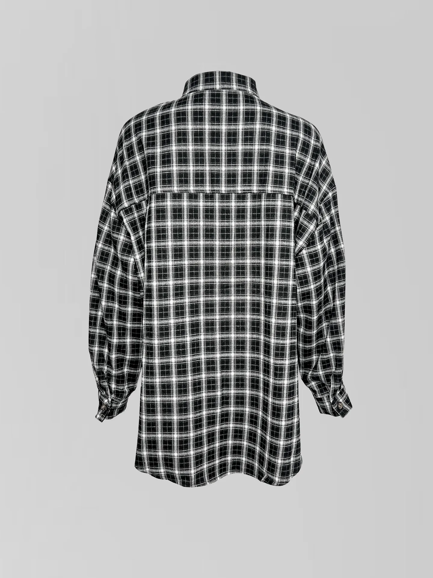 Рубашка Lan Lan 9136 удлиненная в клетку