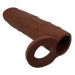 Коричневая насадка-удлинитель Kaile - 15 см. (Цвет: коричневый)
