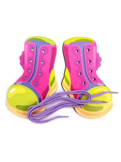 Шнуровка деревянная "Сапожки" Baby Toys Wood (европодвес)