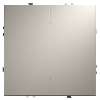 Проходной переключатель встраиваемый VOLTUM S70 двухклавишный 10А, (кашемир)