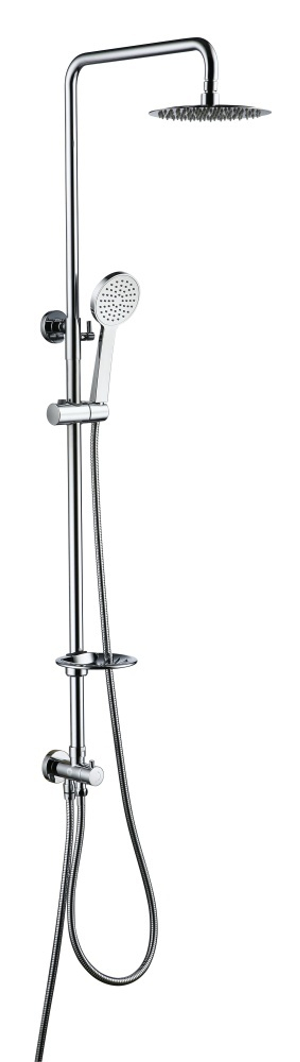 25072 Душевая система с переключателем  КРУГ.  "GANZER"  (4/1шт)