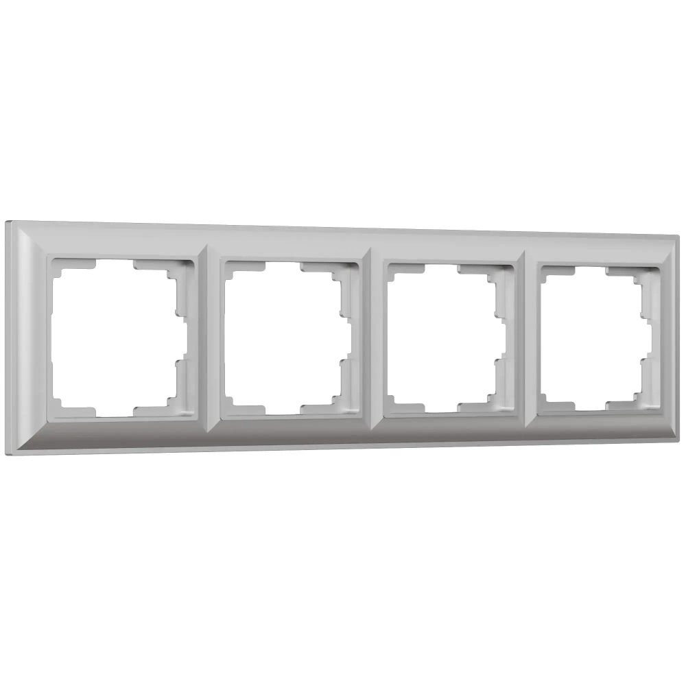 Рамка на 4 поста Fiore (серебряный) W0042206