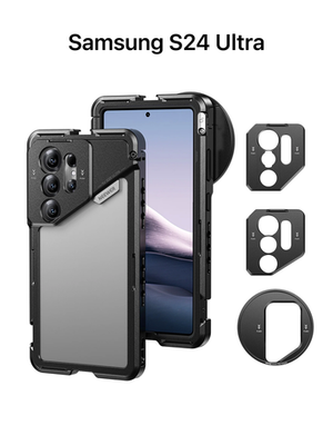 Чехол алюминиевый с поддержкой объективов для Samsung S24 Ultra с NEEWER PA074