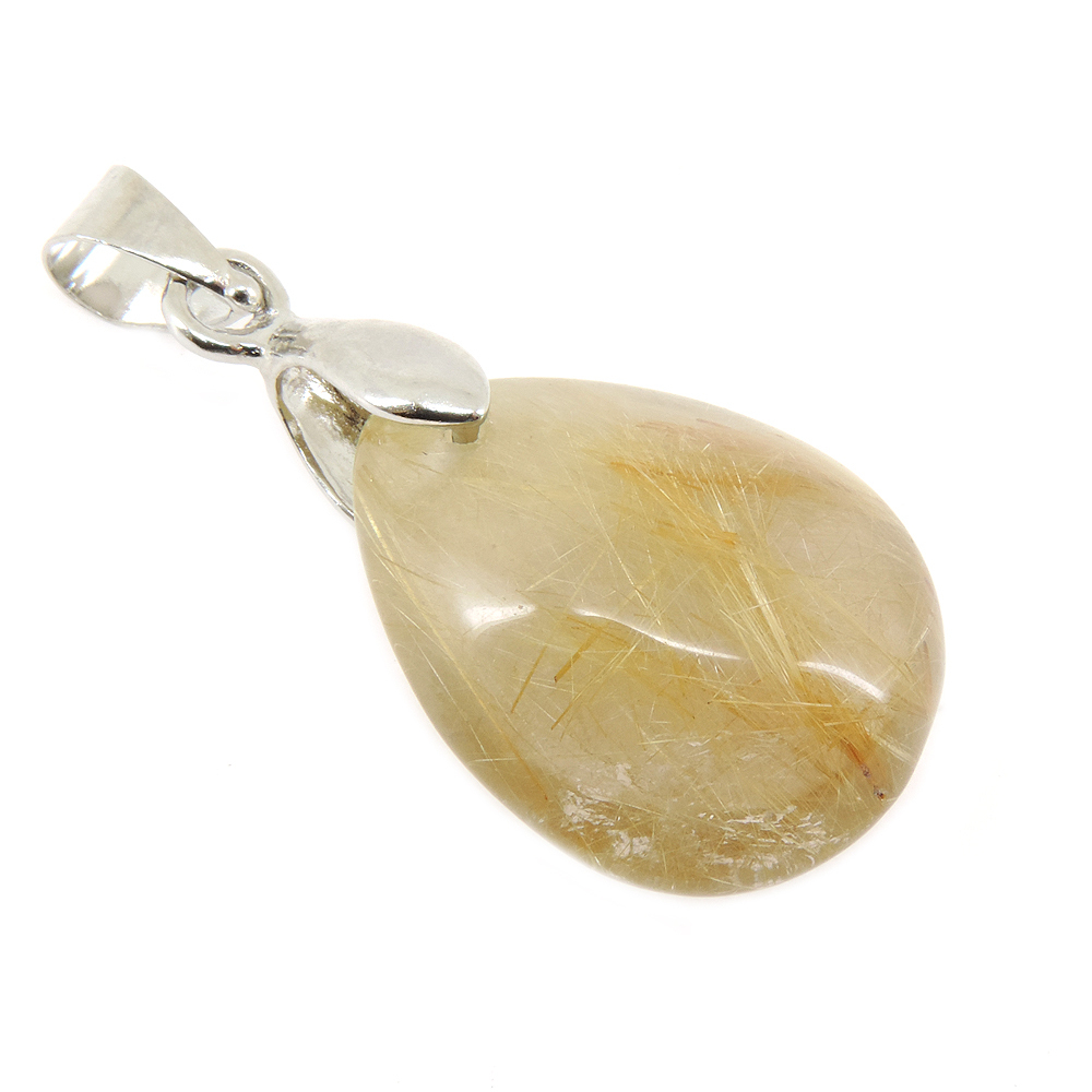 Кулон "Венера" дымчатый кварц- волосатик