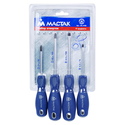 Набор отверток (PH, SL) 4 предмета МАСТАК 04-4HB