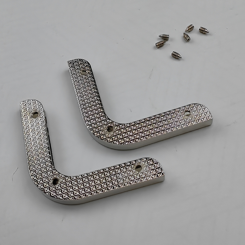 Уголки для сумки скругленные Серебро