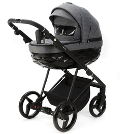 Детская коляска Adamex Quantum 2 в 1 Q-TK06 TIP (Т.СЕРЫЙ)