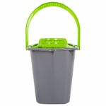 Ведро 10 л для уборки КОМПЛЕКТ с ОТЖИМОМ для веревочных и ленточных МОПов, 24х35х24 см, YORK, 70020