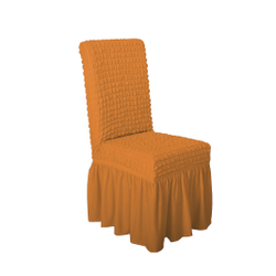 Чехол на стул с оборкой, цвет Горчичный