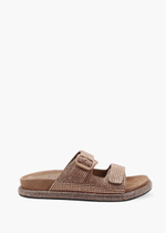 W0013-03-3 brown-25L Женские сабо летние