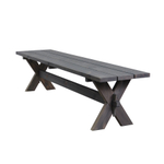 Деревянная скамейка Ойвинд садовая, графит