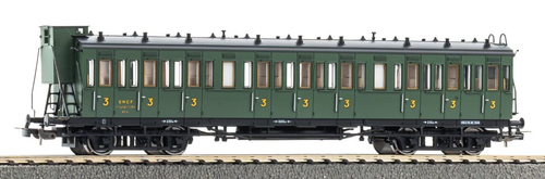 Купейный вагон 3-го класса SNCF с тормозной будкой, эпоха III