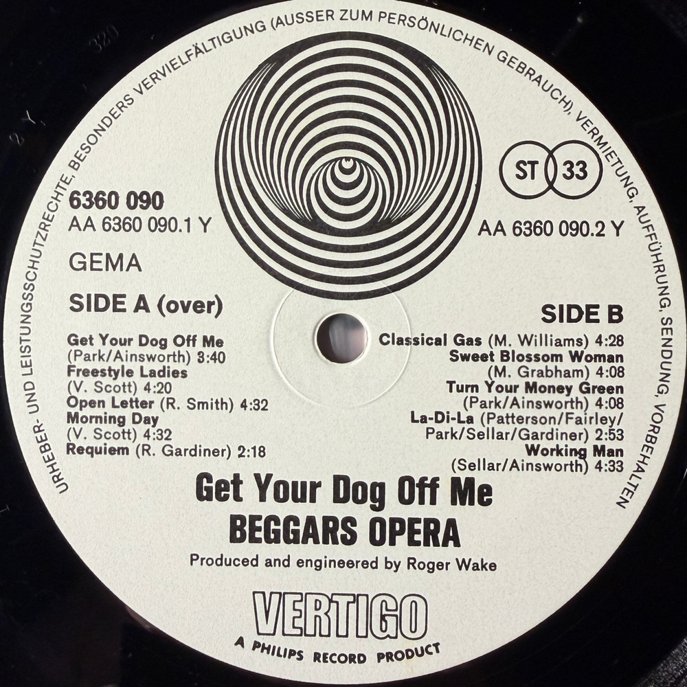 Виниловая пластинка Beggars Opera ‎– Get Your Dog Off Me! LP