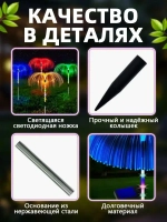 садовые светильники на солнечных батареях 2 шт./медуза светильник уличный/цветной