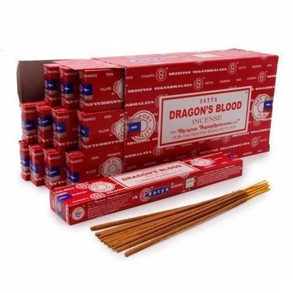 Satya Nag Champa Dragon Blood Благовоние-масала Кровь Дракона 15 г