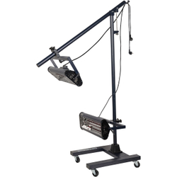 OPT-F22 Двухкассетная мобильная ИК сушка на двухсекционной стойке