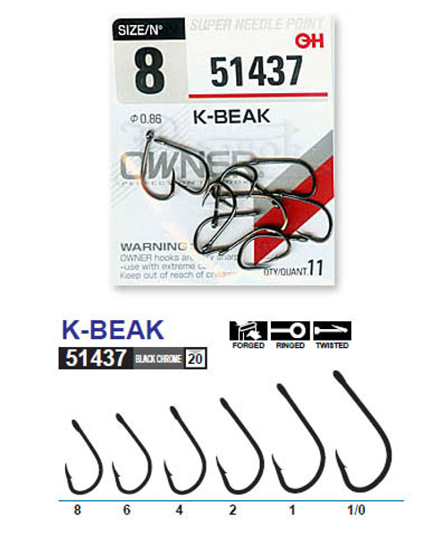 Крючок Owner 51437 №1/0