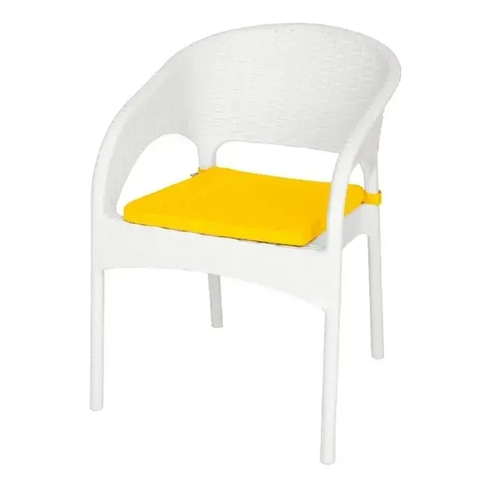 Подушка для кресла Rattan Ola Dom желтый 400х30мм