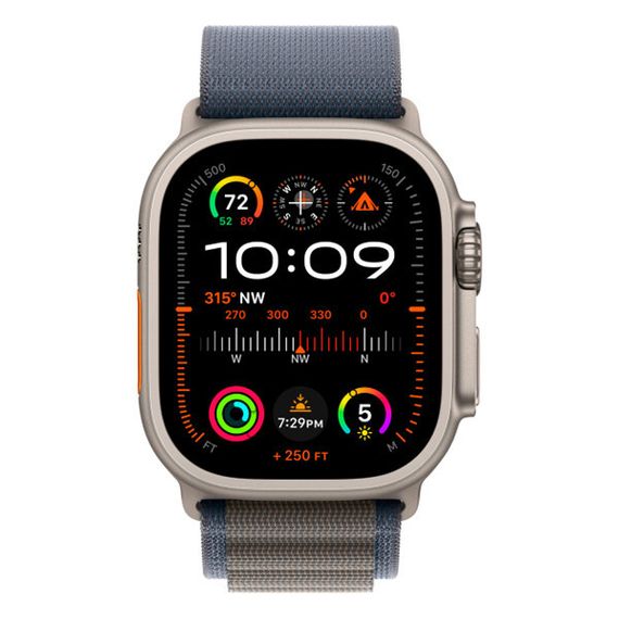 Apple Watch Ultra 2 GPS + Cellular, 49mm, корпус из титана, ремешок Alpine синего цвета (2023)