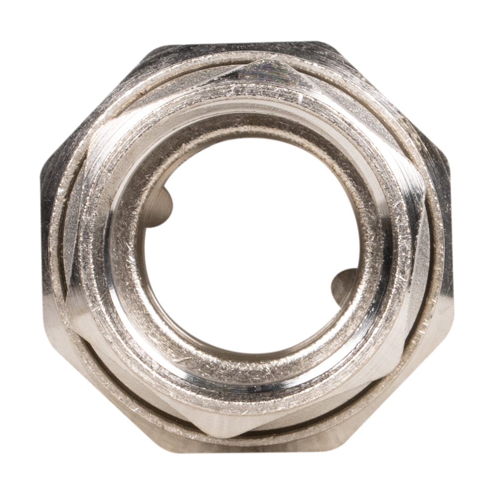 Соединение разъемное прямое (американка) LD DN25 вн-нр, латунь никелированная (с биркой)