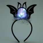 Ободок карнавльный «Helloween - Летучая мышь» с подсветкой