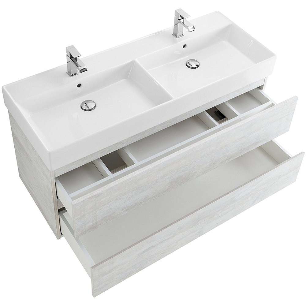 Тумба под раковину Cezares Molveno 46 120 MOLVENO 46-120-2C-SO-2-LB подвесная Legno Bianco