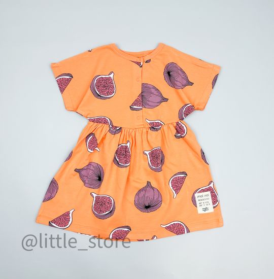 Платье хлопковое "Moi Noi" Инжир на оранжевом
