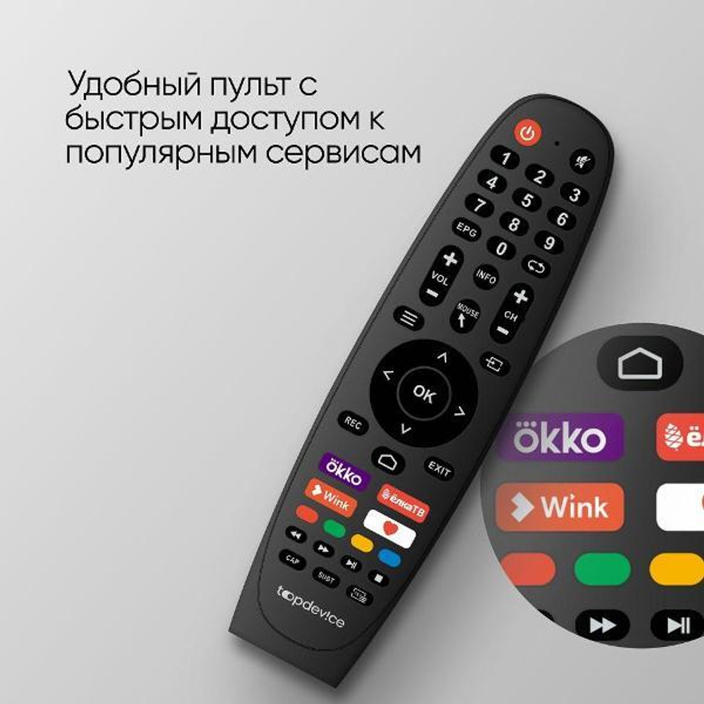 Телевизор ЖК 43" Topdevice TDTV43BS06U_ML серый