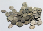 Серебряная копейка (чешуя) Михаила Федоровича Романова (1613 - 1645) Случайная VG