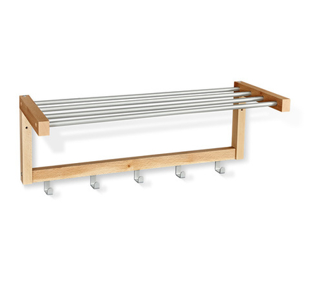 Вешалка Альберо Sheffilton-WH4, 650x250x265,прозрачный лак/алюм.мет 4800236