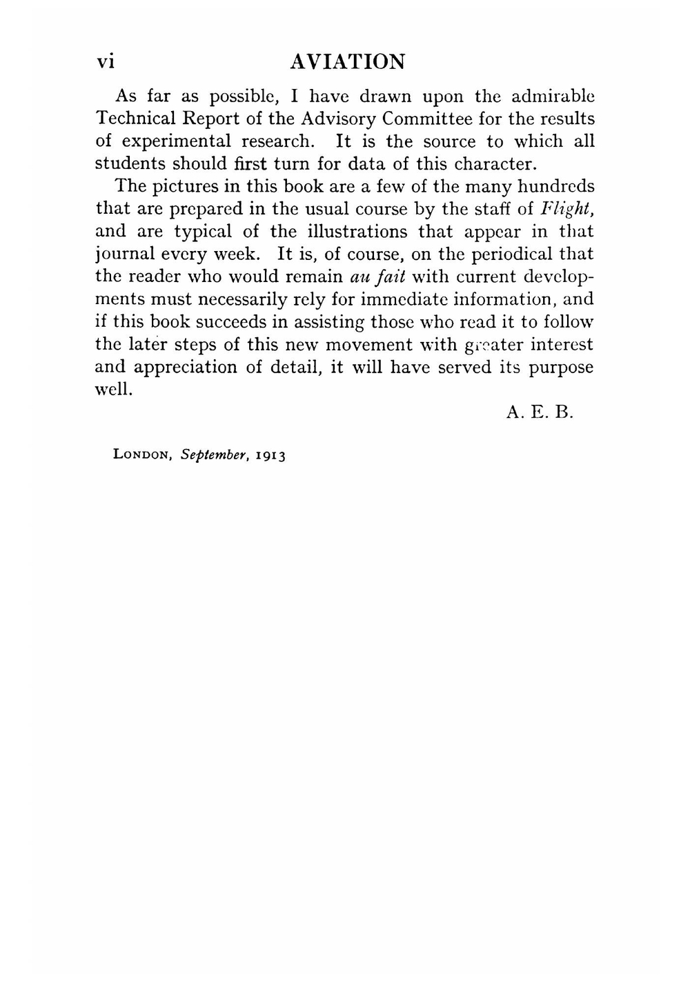 Aviation. An introduction to the elements of flight | Berriman Algernon Edward