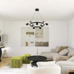 8237/9 COMFI LN26 256 черный, металл Светильник подвесной GU10 LED 9*7W 220V ILMINA