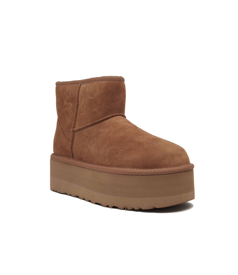 Кожаные угли classic mini platform UGG - коричневый(1134991)