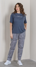 [m]Комплект женский штаны+футболка К-779