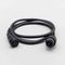 Соединитель 1 м. для бахромы, занавесов и нитей, 220В., провод черный каучук, IP65, LTC (LLS1M-1)