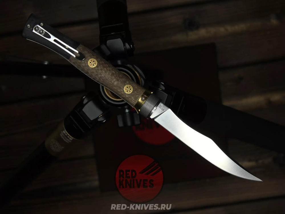 Складной нож Reptilian Кабальеро-02 сталь D2, рукоять G10 + микарта