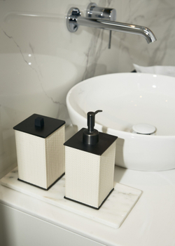 Поднос мраморный прямоугольный 13 х 30