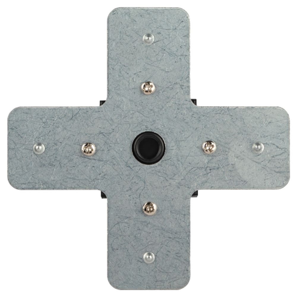 Коннектор питания ЭРА TR-1PA-СX BK для однофазного шинопровода X-образный черный