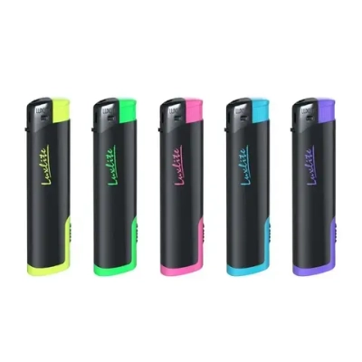 Зажигалки пьезо XHD 108 LED BLACK SP (комплект 50 шт)