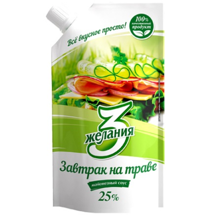 Майонез 3 желания Завтрак на траве 380 гр