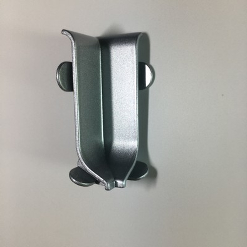 40(м) Внутр. угол мет. к пл. 40мм "DO-1" Серебро мат. анод.