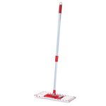 Швабра КОМПЛЕКТ черенок 75-130 см + флаундер 40 см + МОП микрофибра/абразив (ТИП К), PERKLIN (ПЕРКЛИН), 700980